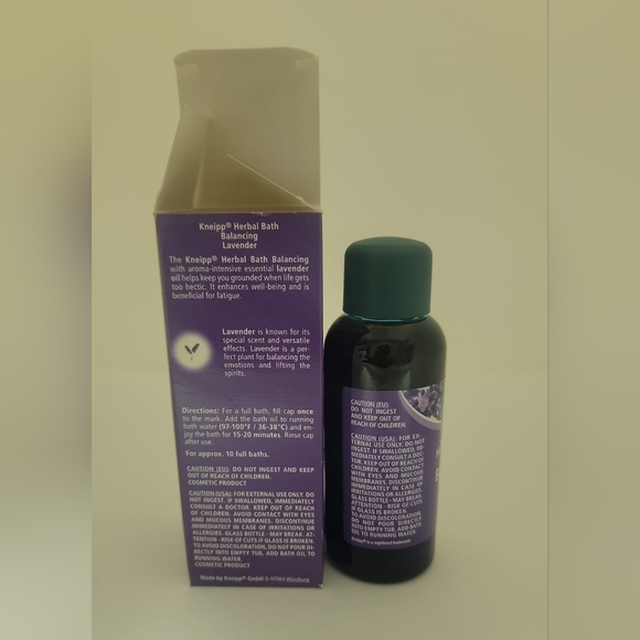 Kneipp Bath Oil Relaxing Lavender/3.38fl0z/100ml/NWB - Picture 3 of 7